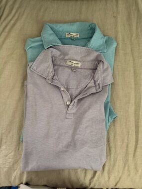 PETER MILLAR Crown Soft Pima Cotton Silk Biscayne Polo Lot. L